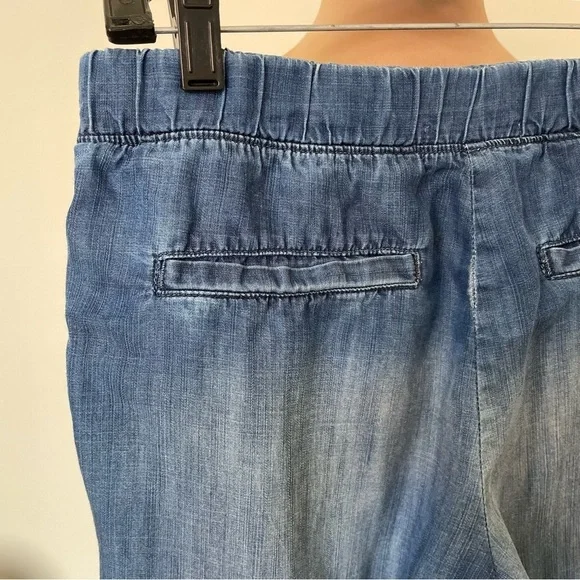 Bella Dahl Beaumont Blue Side Stripe Tencel Welt Pocket Trousers B3039-549 Sz S - Picture 9 of 11